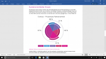 Screenshot von Word mit Text und Diagramm. Screenshot von Word mit Text und Diagramm.