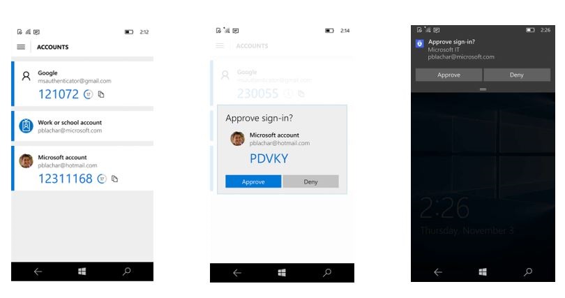 Multi-Faktor-Authentifizierung Ein Screenshot aus der Anwendung Microsoft Authenticator