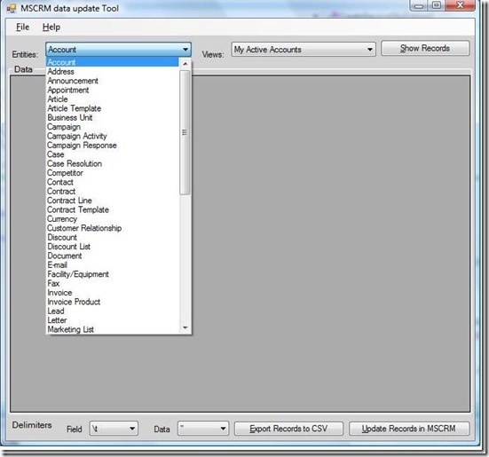 Select Entity