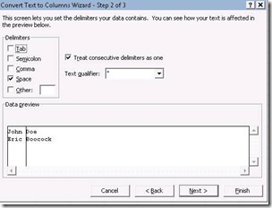 Convert Text to Columns Convert Text to Columns