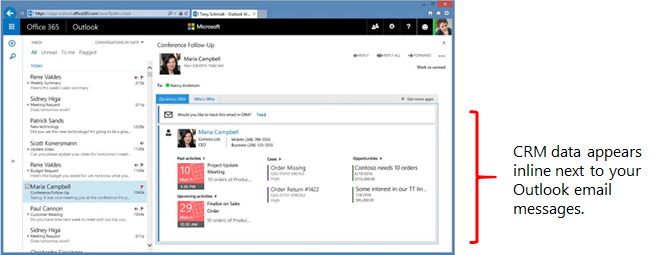 CRM App for Outlook.