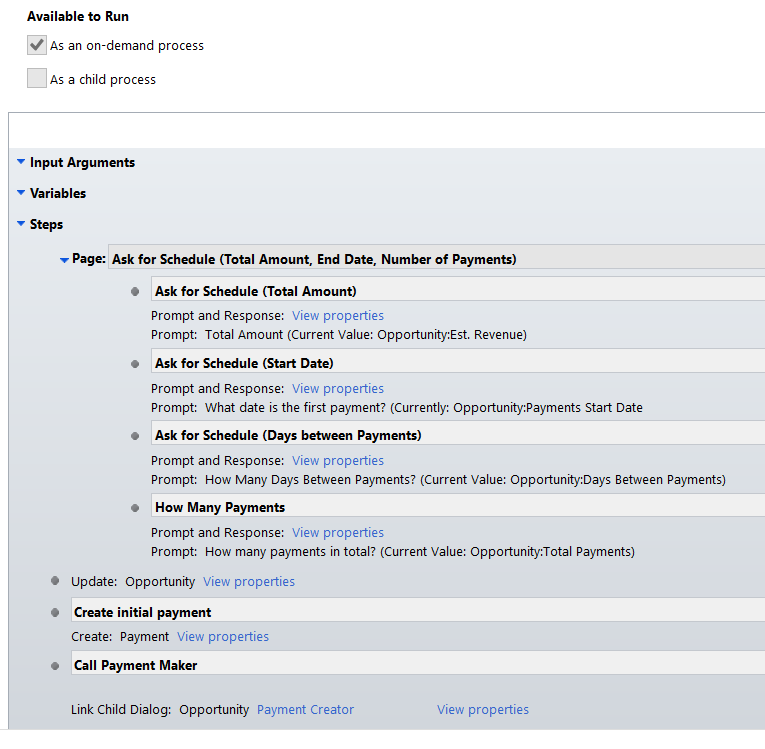 Payment scheduler.