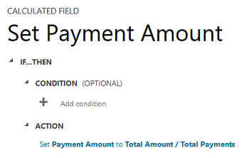 Set payment amount.