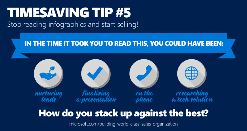 Timesaving tip number five.