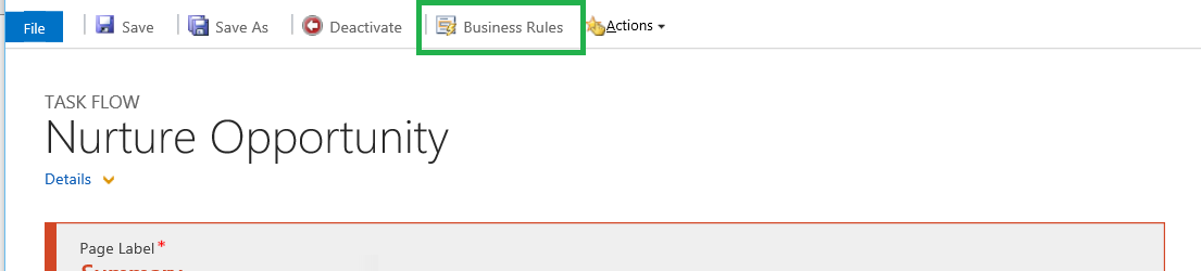 Business rules.