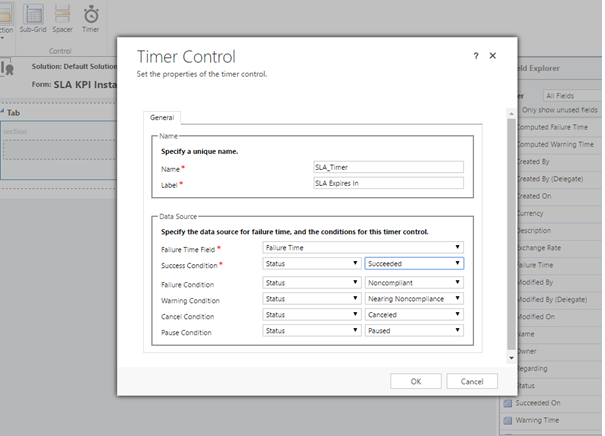 Timer control