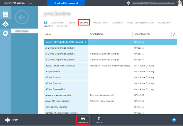 Create security group