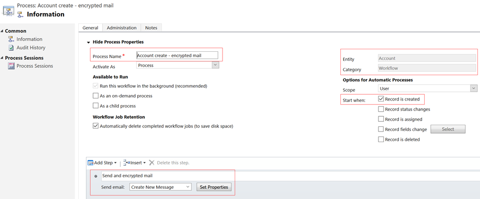 Define a workflow