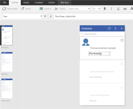 Create apps