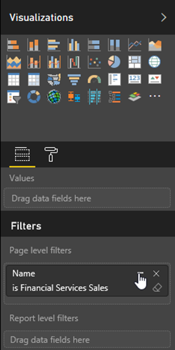 Page level filters