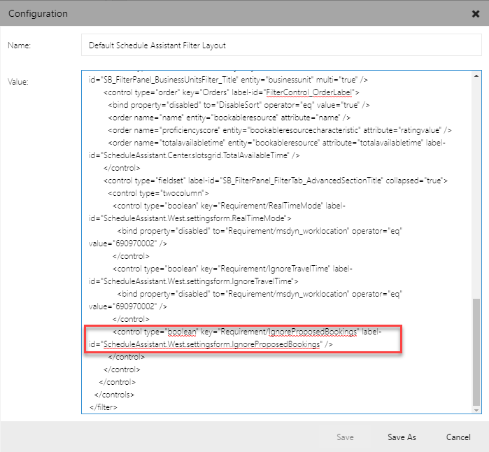 Update msdyn_configuration record