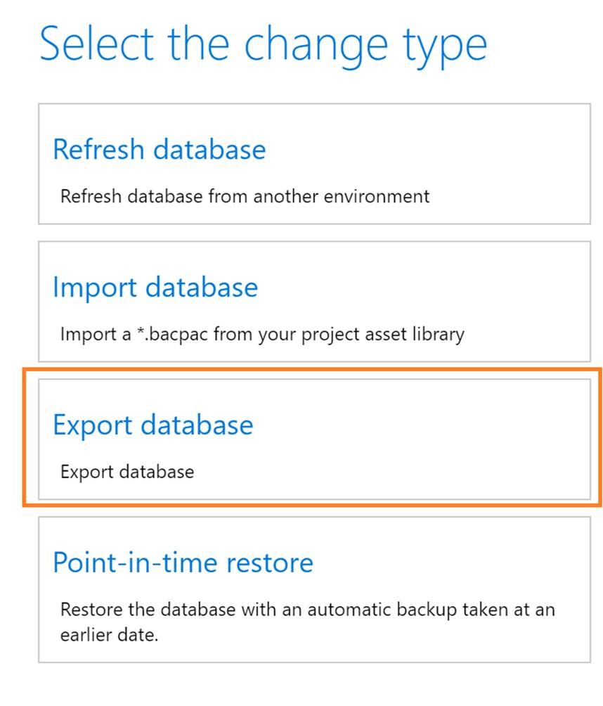 List for change type