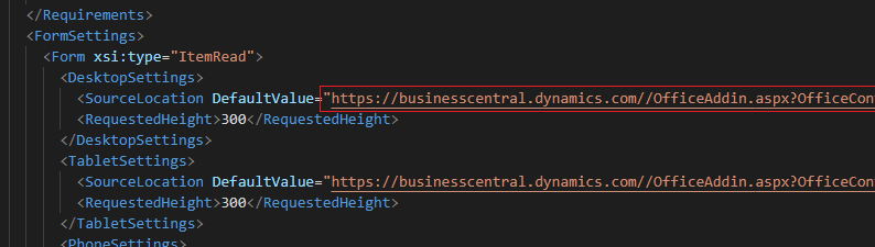 Manifest URL