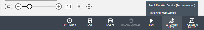 Azure ML Studio Setup Webservice