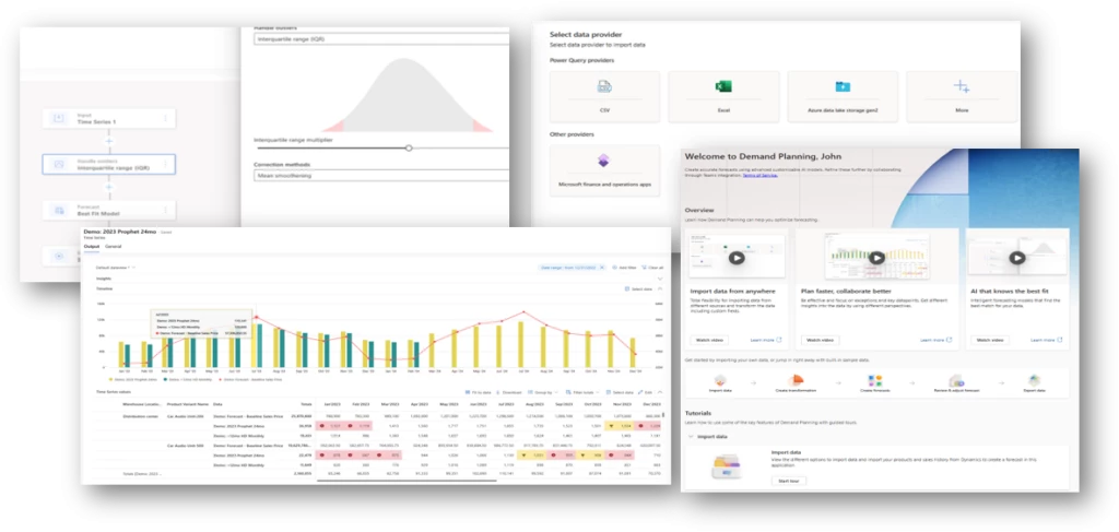 Image: Snapshot of demand planning in Dynamics Supply Chain Management