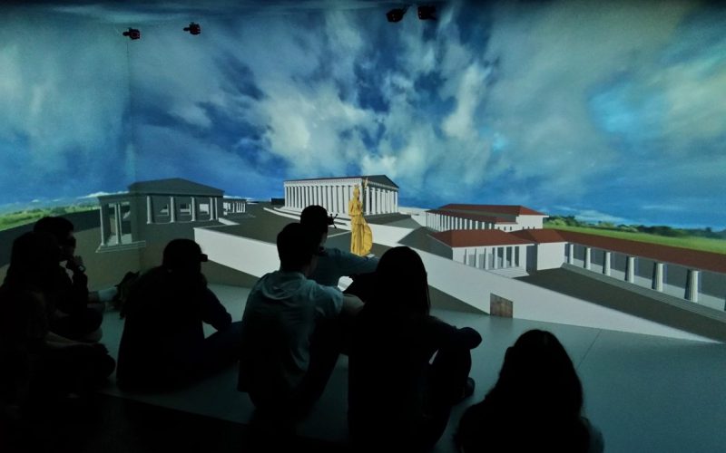 Digital model of a virtual reality experience of the acropolis