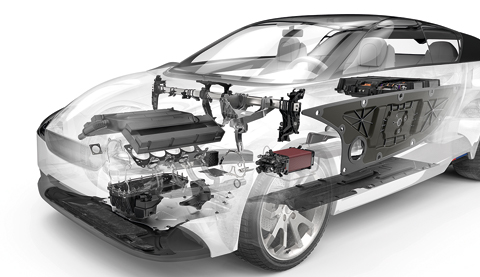 Hologram of a car