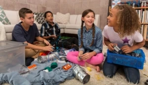 4 kids in a room
