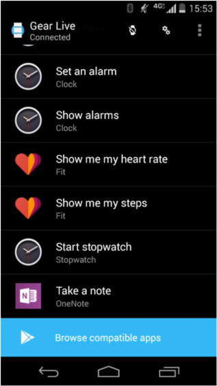 Android Wear watch