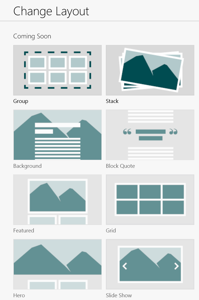 Change Layout