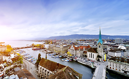 Aerial image of Zurich