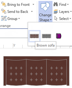 Visio Change Shape drop down Visio Change Shape drop down