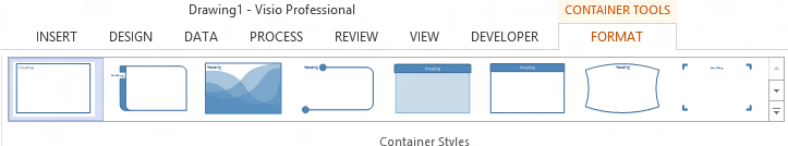 Visio container styles Visio container styles