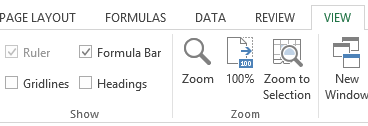 Turning off Gridlines and Headings Turning off Gridlines and Headings
