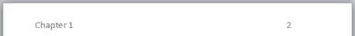 Chapter label and number plus page number Chapter label and number plus page number