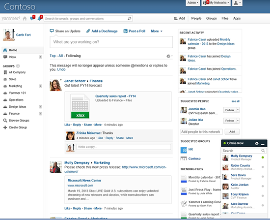 home page