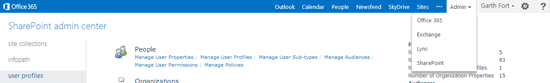 Access to various workloads and administration centers