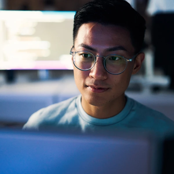 Person at computer