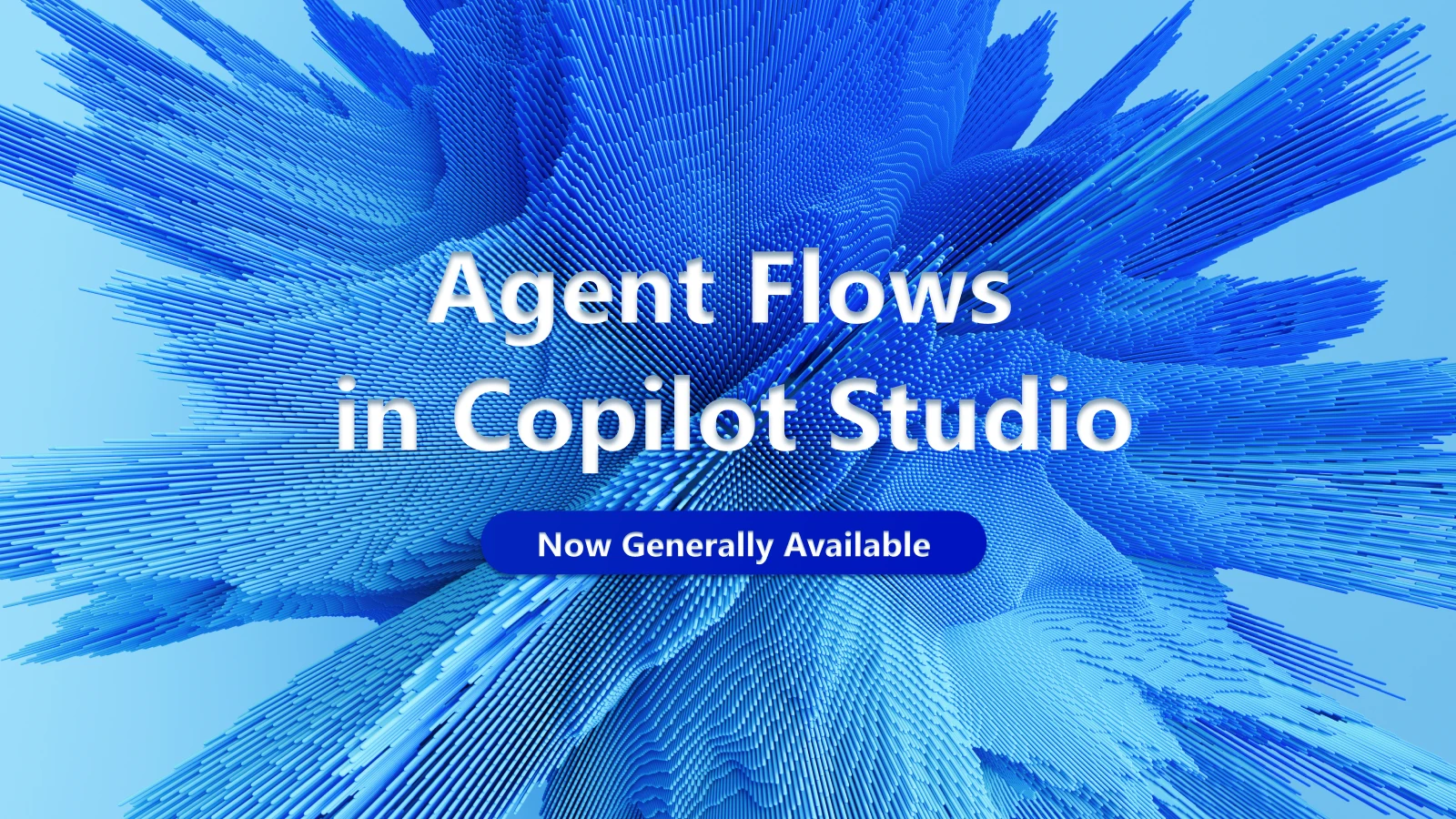 A blue and white background with text