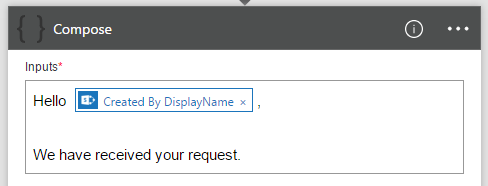 Compose a string