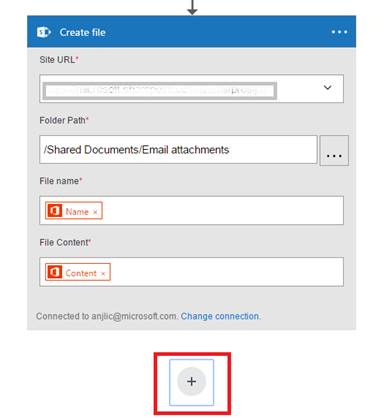 Plus sign under create file screenshot.