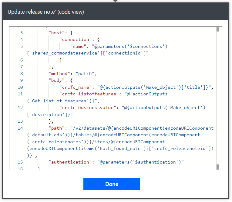 Peek code menu item