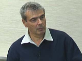 a close up of a man