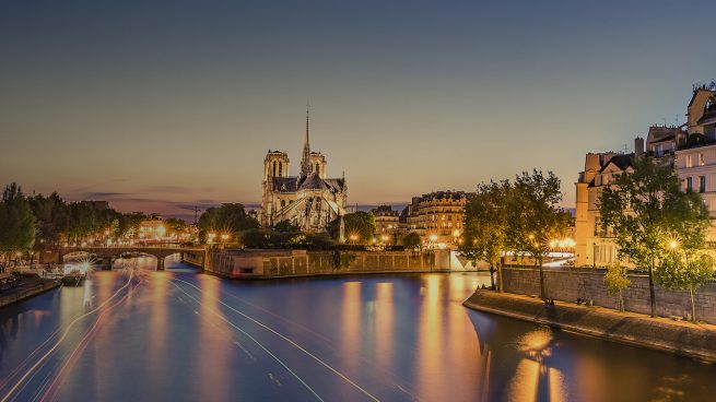 Paris at sunset