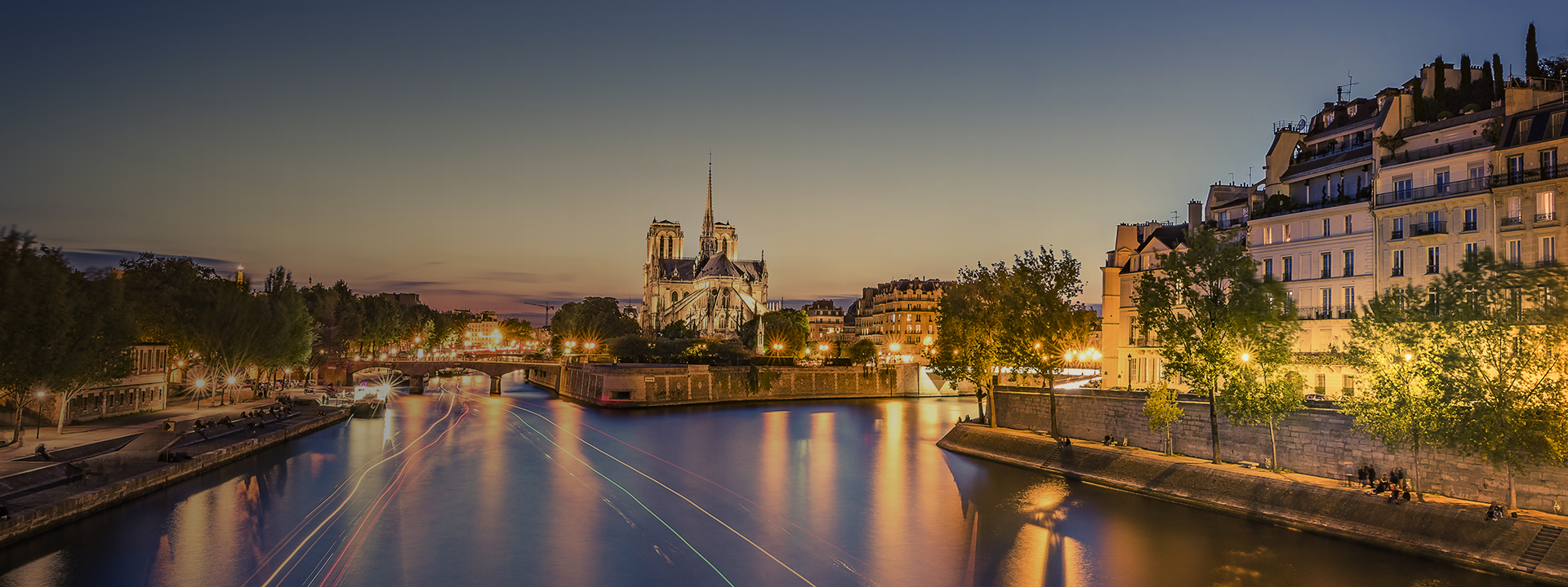 Paris at sunset