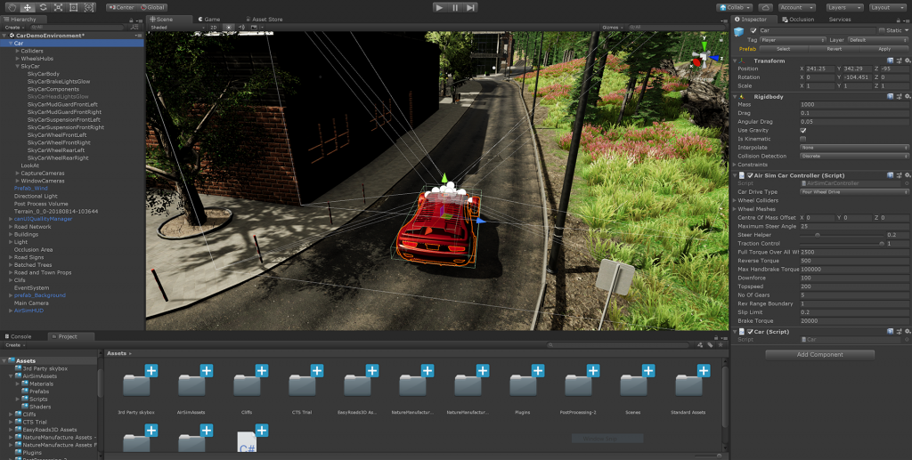 AirSim in editor