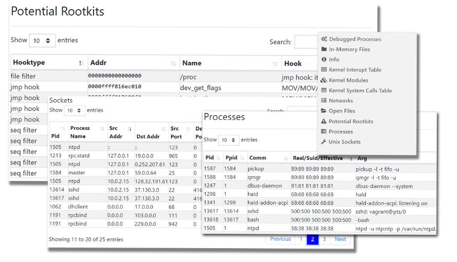 Potential Rootkits report