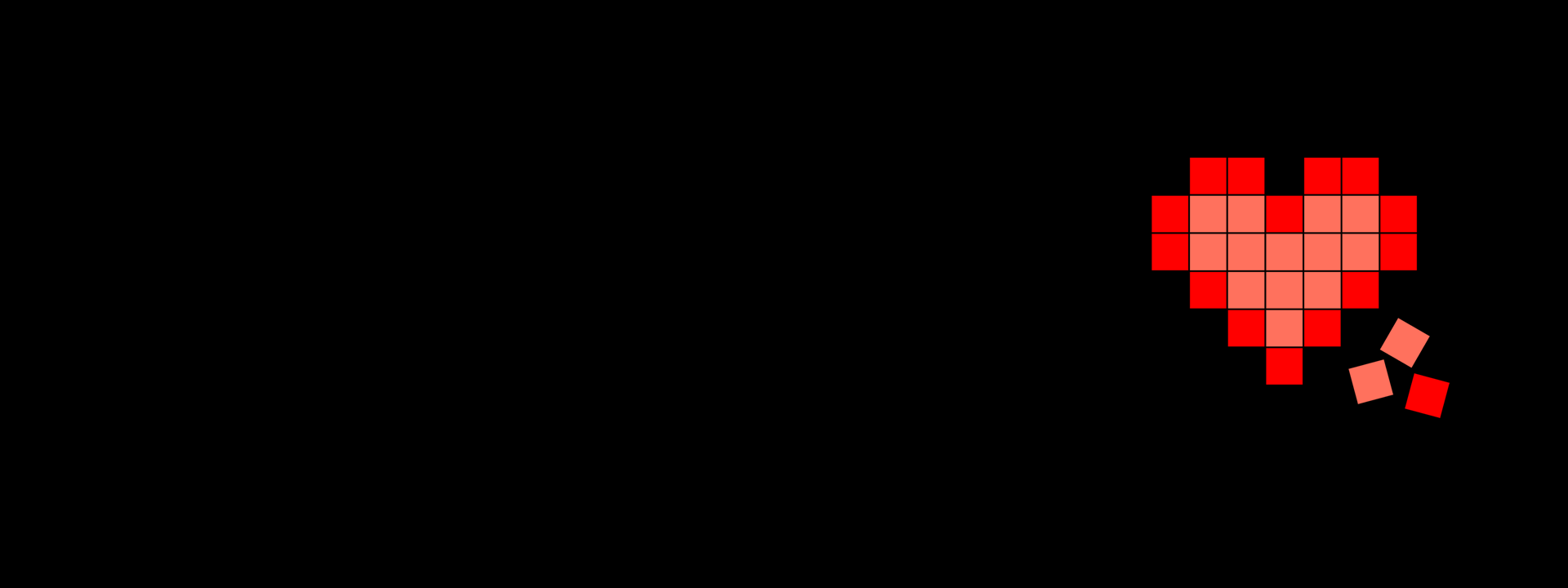 Microsoft Expressive Pixels header with heart logo