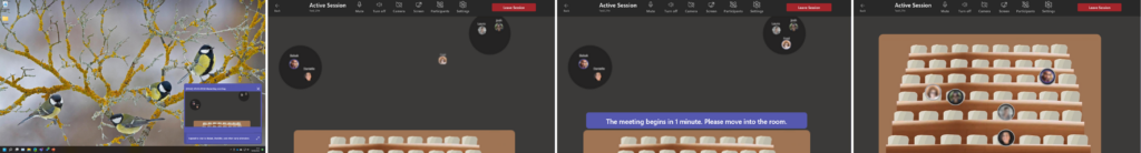 Craphical user interface of the Communication Transitions