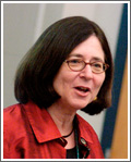 Lenore Blum smiling for the camera