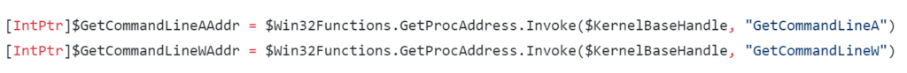screenshot of code