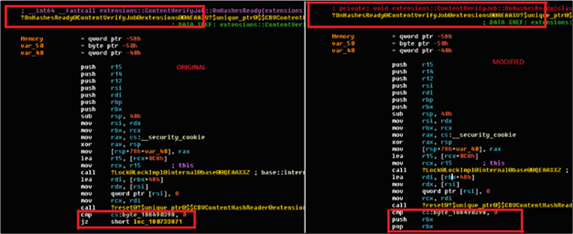 Two byte patch