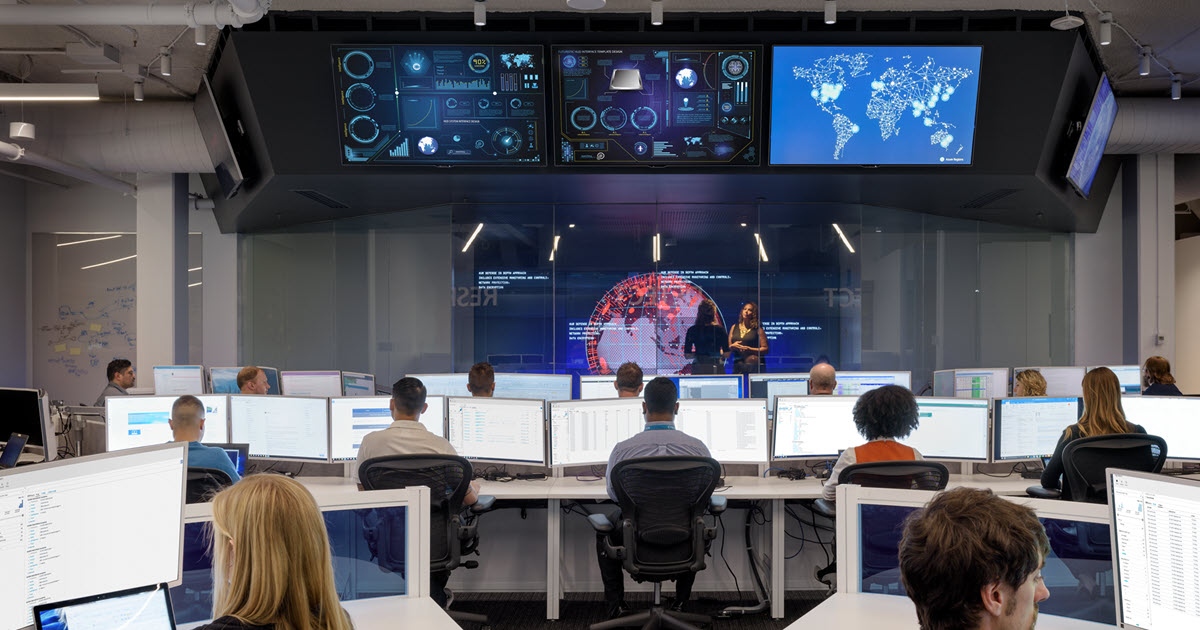 Image of tech workers in their office