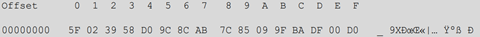 Screenshot of XOR key to decode each individual decrypted/plaintext block