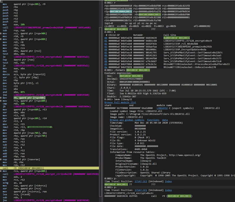 Screenshot of Wndbg