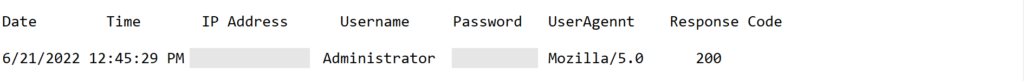 Decrypted entry sample